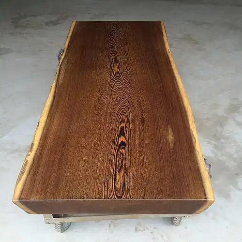 怡家部落 非洲鸡翅木大板 实木红木桌原木茶桌餐桌茶几画案实木办公