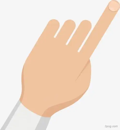 矢量图男士手指图png素材透明免抠图片-卡通手绘