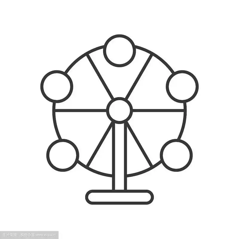 摩天轮图标游乐园相关线