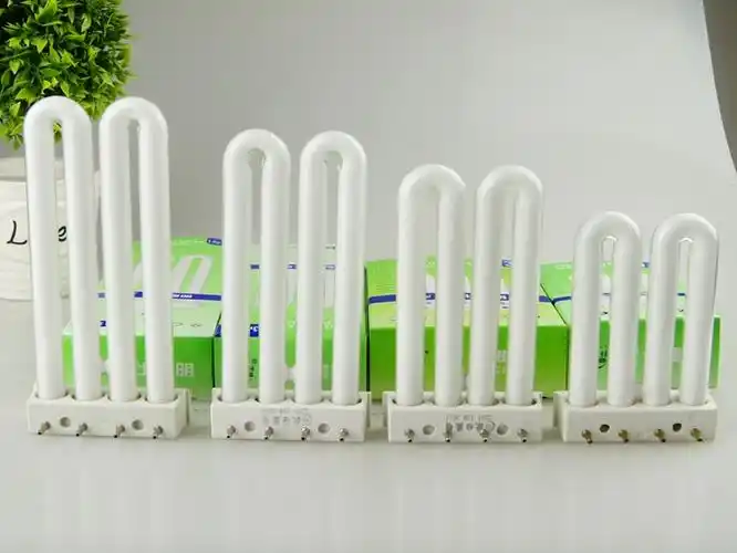 4针灯管2u平四针节能灯学生台灯泡吸顶灯u型排管9131518w9w长度94cm