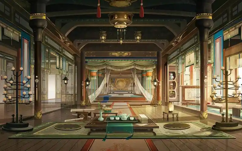 【ps】徒手画宫廷卧室-纯手工无科技