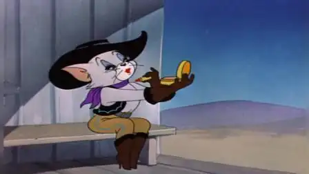 猫和老鼠:汤姆抽烟姿势很帅嘛,居然还吐出这么酷的烟圈来撩妹!