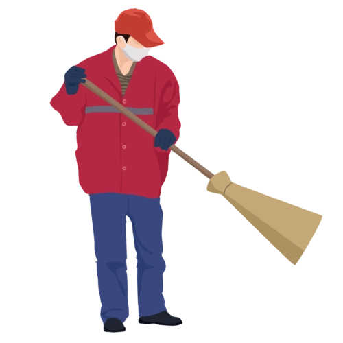 劳动者五一节卡通手绘高清矢量