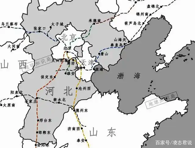 从铁路通达度这个角度来看一看河北的高铁布局