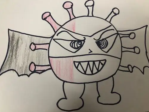 画一画---新型冠状病毒