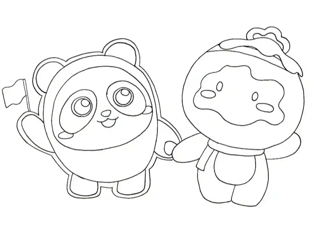 冬奥运主题画 #画画 #雪容融 #冰墩墩 #冰墩墩雪容融简 - 抖音