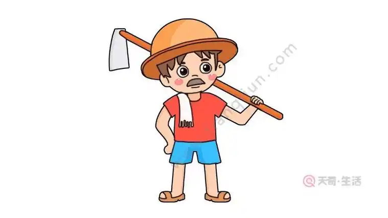 农名简笔画画法