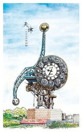 手绘美景南开学生笔尖上的天津在网上走红