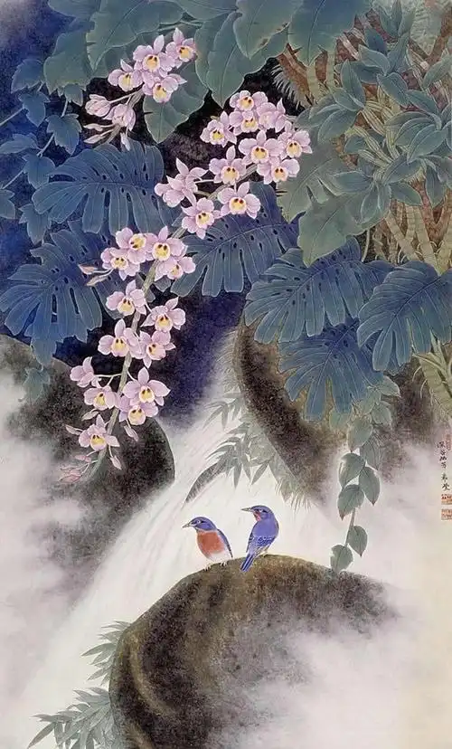 工笔花鸟画坛实力派画家田希丰作品