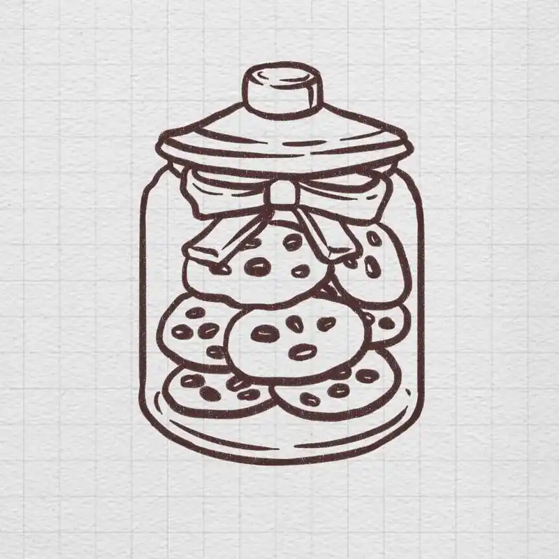 简笔画|可爱小饼干 来一份小饼干吗宝贝们,罐装零食真的没有抵抗力