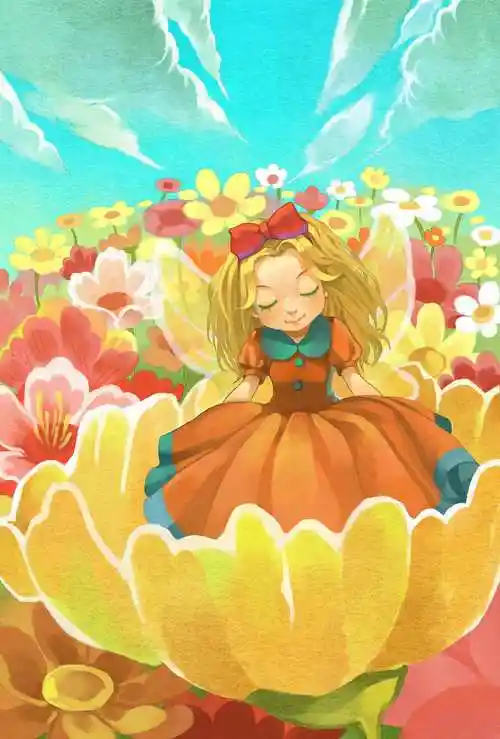 拇指姑娘|插画|儿童插画|amyzou_原创作品-站酷zcool