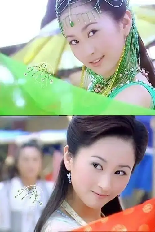 剧中,青儿是神界最美的仙女,杨蕊的颜值完全能撑起起这个设定.