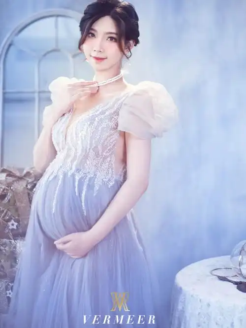 美到发光的孕妇照78不露肚子也高级