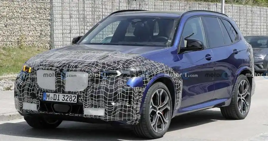 最快2022年年内亮相,新款宝马x5谍照曝光,"酒窝"前雾灯回归