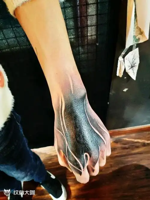 黑手背.遮盖._纹身图案手稿图片_张伟的纹身作品集