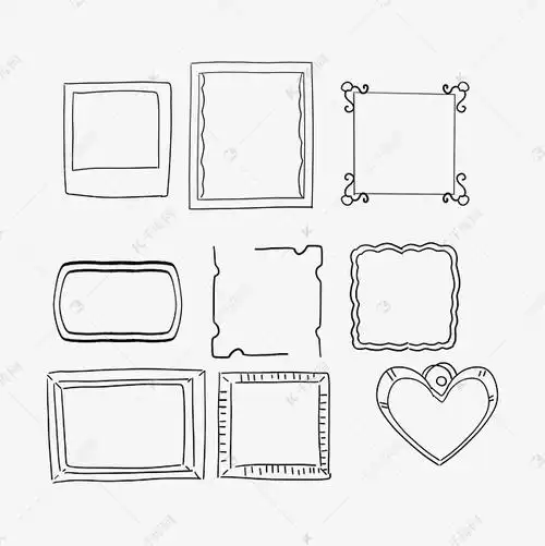 线描欧式相框