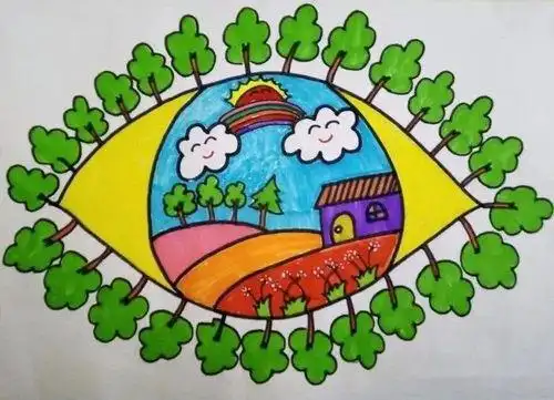 保护眼睛绘画保护眼睛绘画作品一等奖