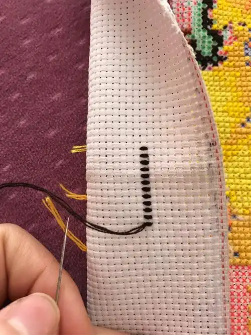 十字绣藏针起针