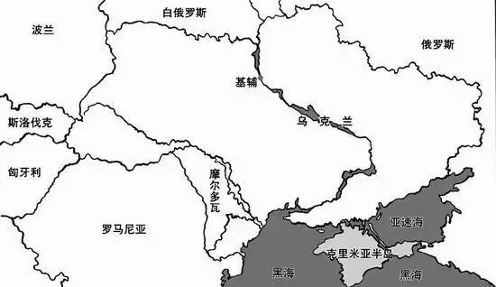 克里米亚半岛示意图 和平制图