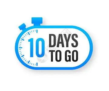 还剩10天倒计时器钟图标间计算销售矢量存图解10天剩余倒计时器间销售