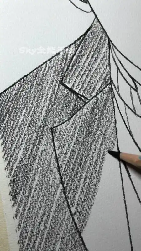 徒手绘画间谍过家家人物角色劳埃德福杰过程-度小视