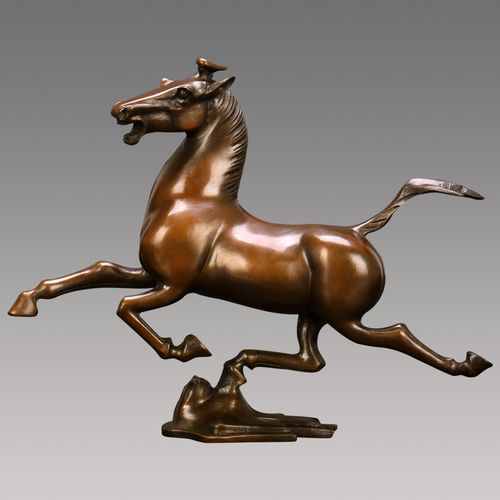 匠泽铜魂 马踏飞燕 纯铜摆件礼品生肖马工艺品铜马