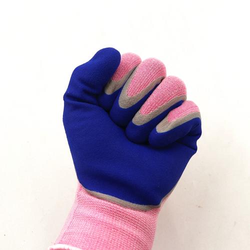 牛郎星手套劳保耐磨工作夏季透气女士小号发泡王乳胶浸胶防滑劳动