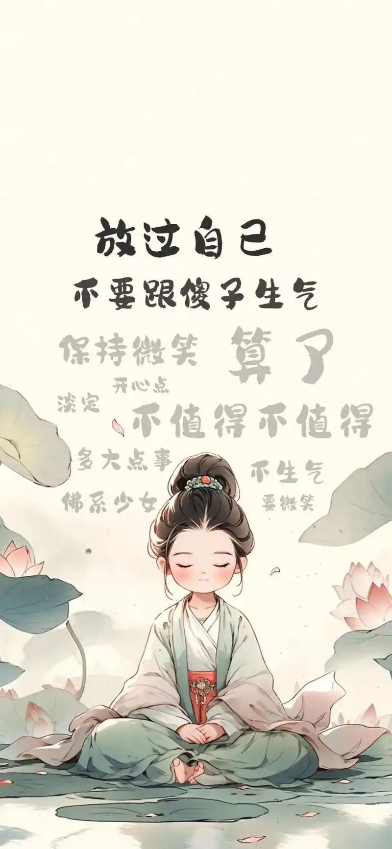 告诫自己不生气#壁纸 - 抖音