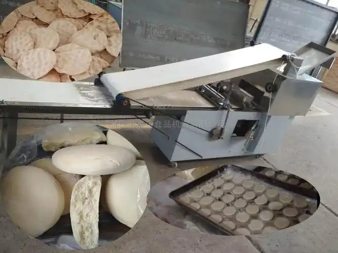 陕西渭南自动撒石子馍石头饼生产线厂家设备