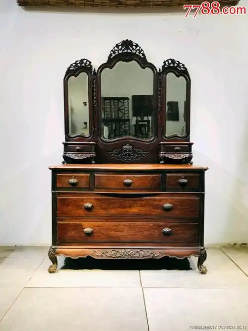 梳妆台民国时期花梨木镜台梳妆台