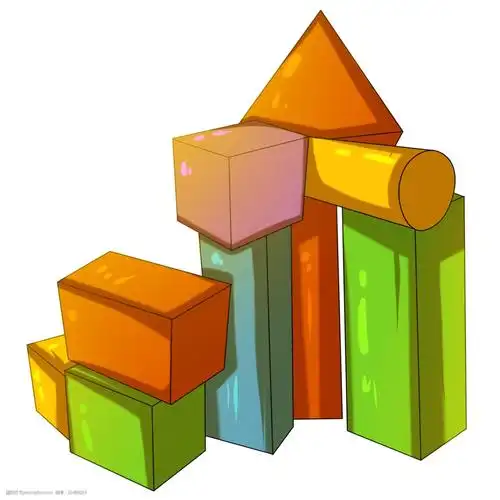 关键词:彩色积木玩具插画 彩色积木玩具 卡通的积木 手绘积木玩具