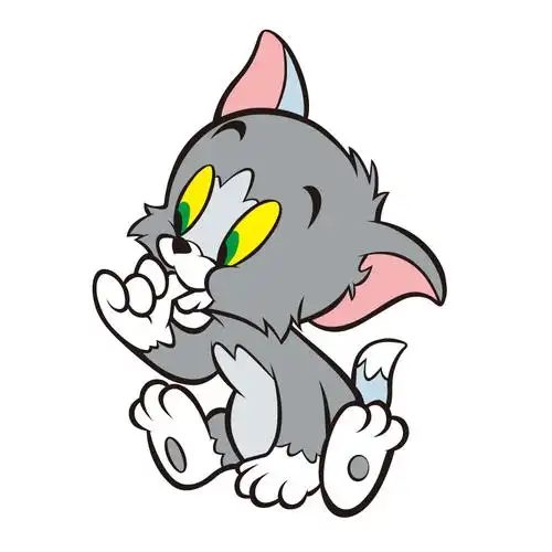 墙贴卡通猫和老鼠家居贴纸超大防水汤姆猫自粘儿童墙贴