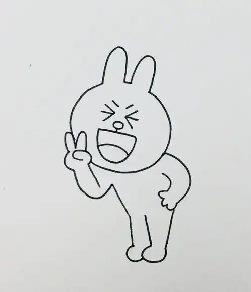 每天一张简笔画 | 网红可妮兔(内含详细步骤) - 简书