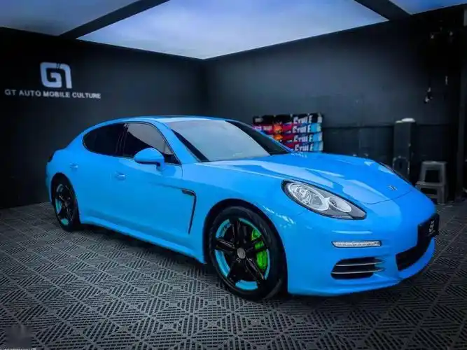 保时捷panamera金属漆仙王星蓝案例欣赏