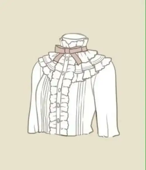 衣领的画法 欧式古典 【侵删致歉】