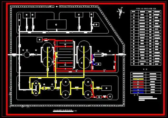 污水厂管线布置图
