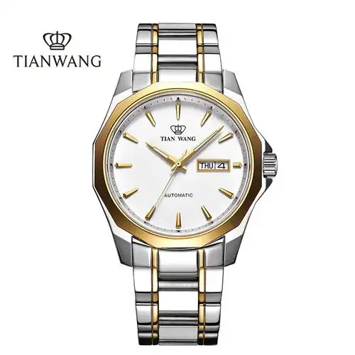 天王表tianwang手表山河系列尊贵商务机械男表大气钢带自动机械男士