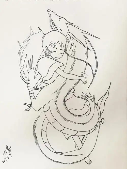 简单画之千与千寻