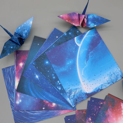 折纸 正方形手工彩纸 星空纸 幼儿园做手工课diy材料15厘米