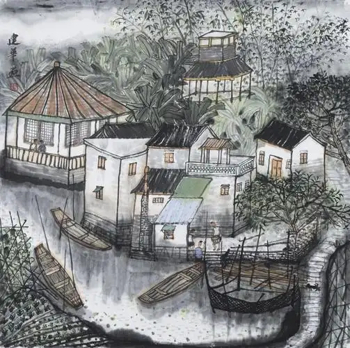 古祠深处桃花源,岭南山水见品格