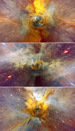 三维时空穿梭背景视频