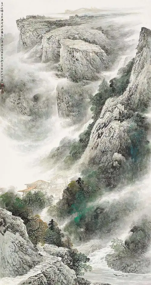 王平 2005年作 居于青山绿水间