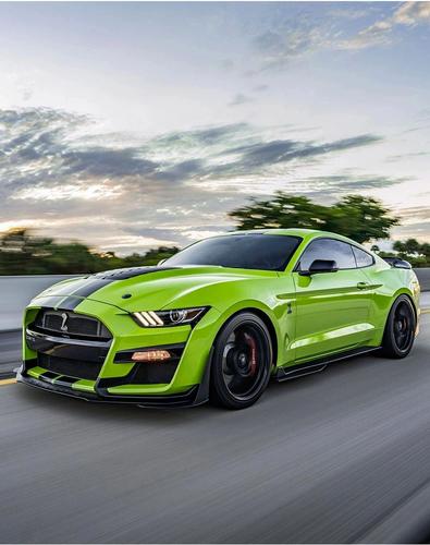 适用于15-21款福特野马改装gt500谢尔比大包围前后保险杠侧裙后唇