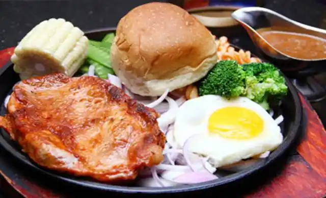 【蓝湾咖啡时尚餐厅】儿童菲力牛排套餐1份,提供免费wifi