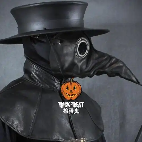 华为hua智选生态通用欧因2022鬼鸣面具瘟疫cos服scp049鸟嘴乌鸦面具