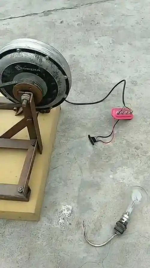 电动车电机改的发电机