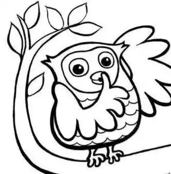 猫头鹰简笔画 猫头鹰简笔画彩色