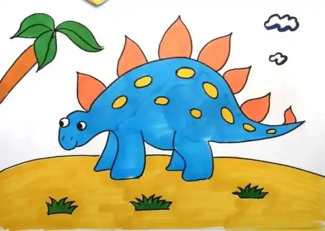 儿童绘画恐龙简单图片儿童绘画恐龙简单图片霸王龙