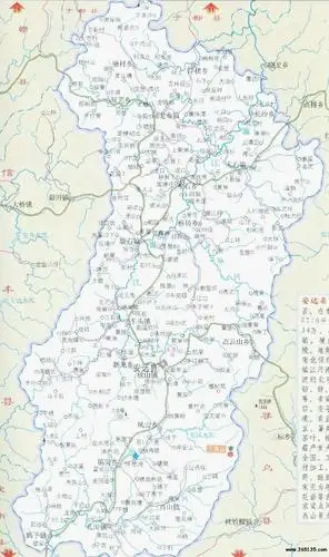 安远县行政区划图