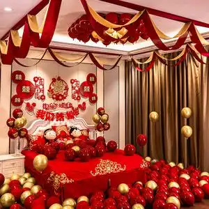 婚房布置气球乳胶